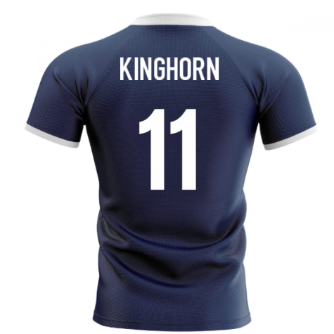 2023-2024 Scotland Flag Concept Rugby Shirt (Kinghorn 11)