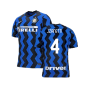 2020-2021 Inter Milan Home Nike Football Shirt (Kids) (J ZANETTI 4)