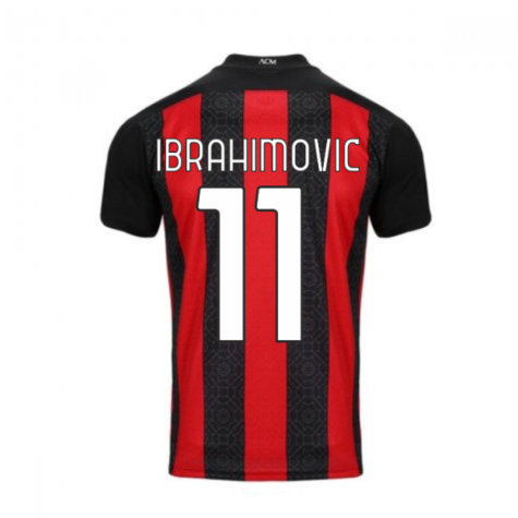 2020-2021 AC Milan Puma Home Football Shirt (IBRAHIMOVIC 11)