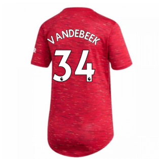 2020-2021 Man Utd Adidas Womens Home Shirt (VAN DE BEEK 34)