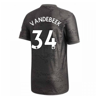 2020-2021 Man Utd Adidas Away Football Shirt (VAN DE BEEK 34)