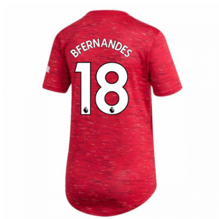 2020-2021 Man Utd Adidas Womens Home Shirt (B FERNANDES 18)