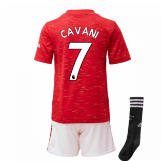 2020-2021 Man Utd Adidas Home Little Boys Mini Kit (CAVANI 7)