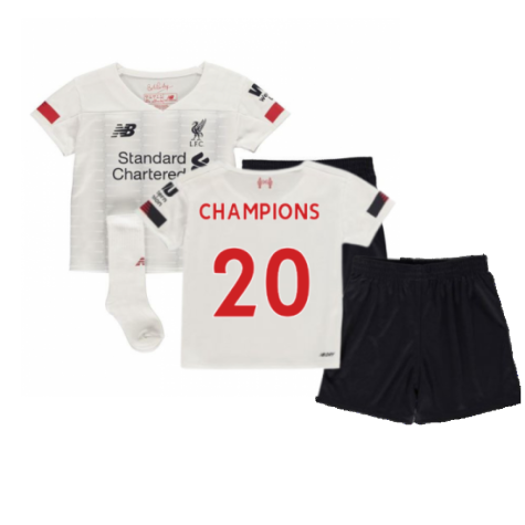 2019-2020 Liverpool Away Little Boys Mini Kit (Champions 20)