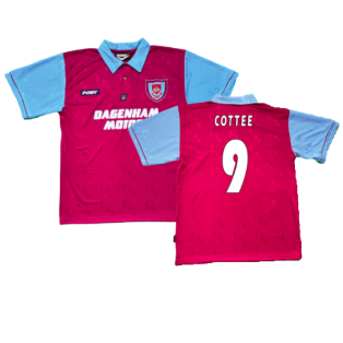 1995-1996 West Ham Centenary Pony Home Shirt (Cottee 9)