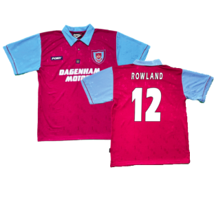 1995-1996 West Ham Centenary Pony Home Shirt (Rowland 12)