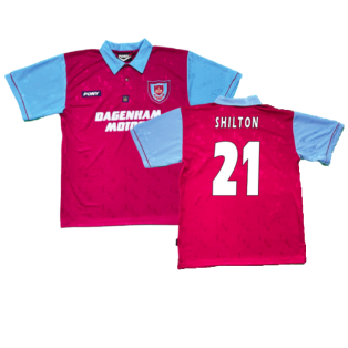 1995-1996 West Ham Centenary Pony Home Shirt (Shilton 21)
