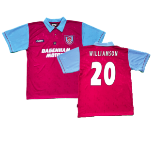 1995-1996 West Ham Centenary Pony Home Shirt (Williamson 20)