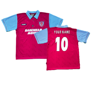 1995-1996 West Ham Centenary Pony Home Shirt (Your Name)