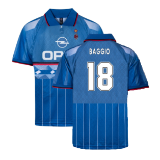 1996 AC Milan Fourth Retro Football Shirt (Baggio 18)