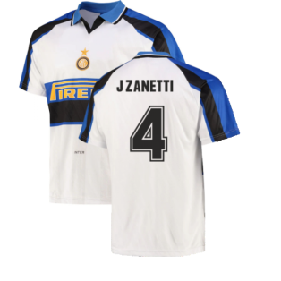 1996 Inter Milan Away Shirt (J ZANETTI 4)