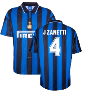 1996 Inter Milan Home Shirt (J ZANETTI 4)