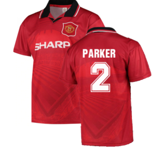 1996 Manchester United Home Football Shirt (Parker 2)