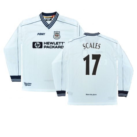 1997-1999 Tottenham Home LS Pony Retro Shirt (Scales 17)