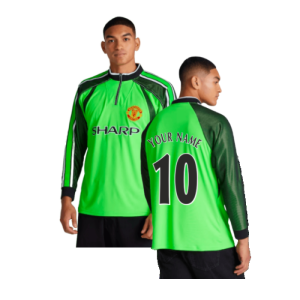 1998-1999 Manchester United Retro Goalkeeper Jersey (Green)