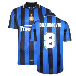 1998 Inter Milan Score Draw Home Shirt (IBRAHIMOVIC 8)