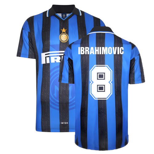 1998 Inter Milan Score Draw Home Shirt (IBRAHIMOVIC 8)