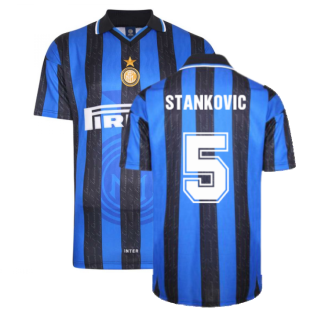 1998 Inter Milan Score Draw Home Shirt (STANKOVIC 5)