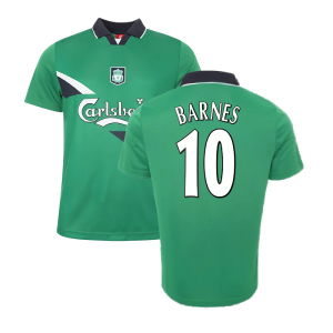 1999-2000 Liverpool Away Retro Shirt (BARNES 10)