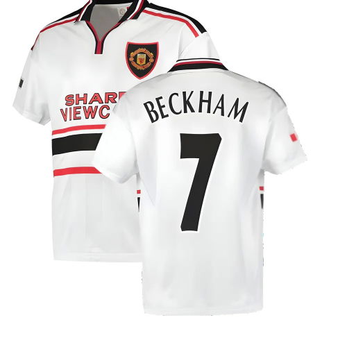 1999 Manchester United Away Football Shirt (BECKHAM 7)