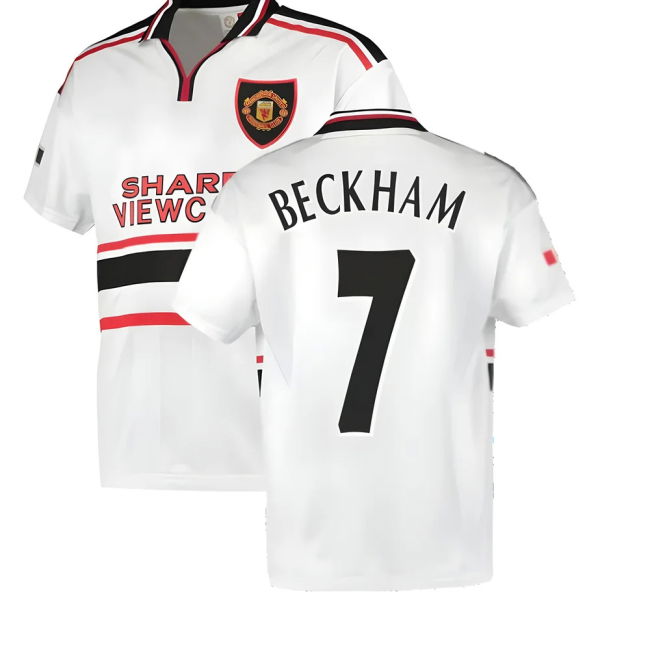 1999 Manchester United Away Football Shirt (BECKHAM 7)