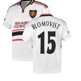 1999 Manchester United Away Football Shirt (Blomqvist 15)