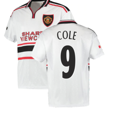1999 Manchester United Away Football Shirt (COLE 9)