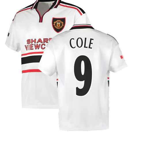 1999 Manchester United Away Football Shirt (COLE 9)