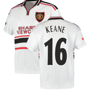 1999 Manchester United Away Football Shirt (KEANE 16)