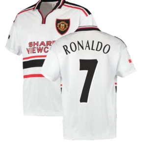 1999 Manchester United Away Football Shirt (RONALDO 7)