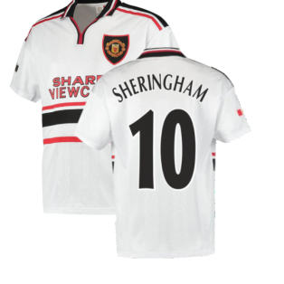 1999 Manchester United Away Football Shirt (Sheringham 10)