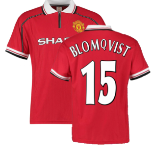 1999 Manchester United Home Football Shirt (Blomqvist 15)
