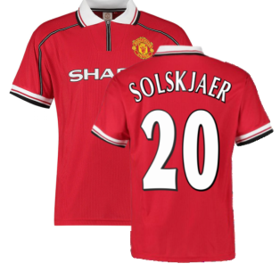 1999 Manchester United Home Football Shirt (SOLSKJAER 20)