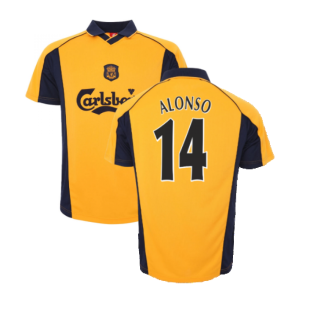 2000-2001 Liverpool Away Retro Shirt (ALONSO 14)
