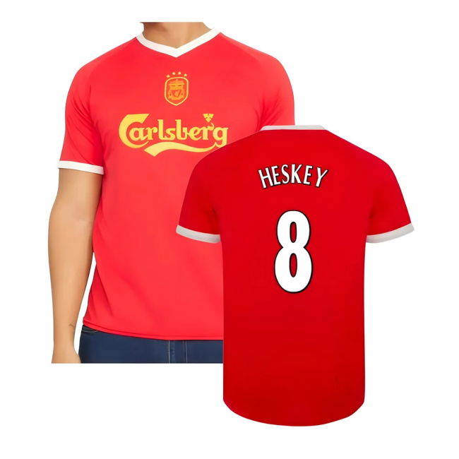 2001-2003 Liverpool Retro Euro Home Shirt (Heskey 8)