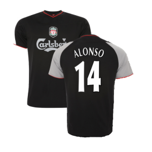 2002-2003 Liverpool Away Retro Shirt (ALONSO 14)