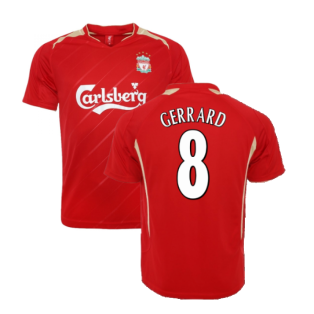 2005-2006 Liverpool Home CL Retro Shirt (GERRARD 8)