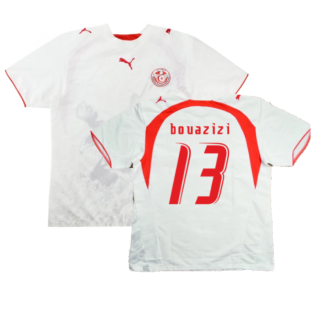 2006-2007 Tunisia Home Shirt (BOUAZIZI 13)