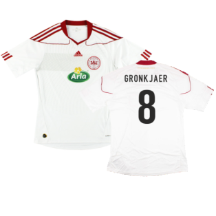 2010-2011 Denmark Away Shirt (Gronkjaer 8)