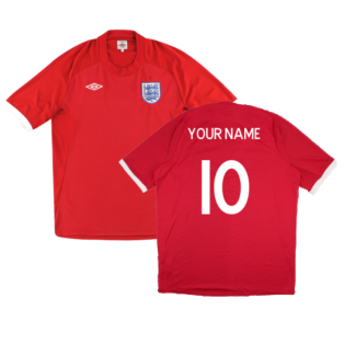 2010-2011 England Away Shirt (Your Name)