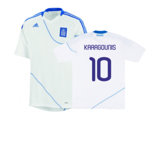 2010-2011 Greece Home Shirt (Karagounis 10)