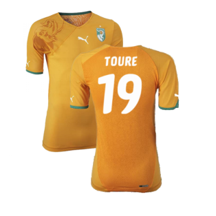 2010-2011 Ivory Coast Authentic Home Shirt (TOURE 19)