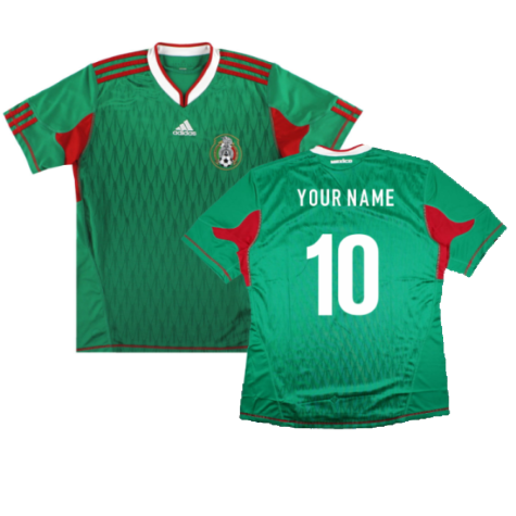 2010-2011 Mexico Home Shirt (Your Name)