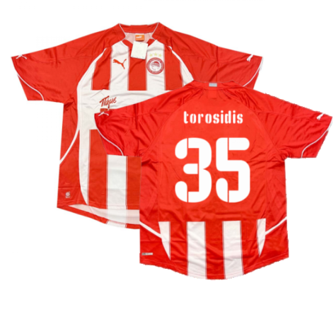 2010-2011 Olympiakos Home Shirt (Torosidis 35)