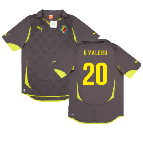2010-2011 Villarreal Away Shirt (B Valero 20)  2010-2011 Villarreal Away Shirt (B Valero 20)