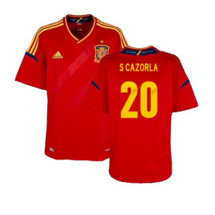 2012-2013 Spain Home Shirt (S Cazorla 20)