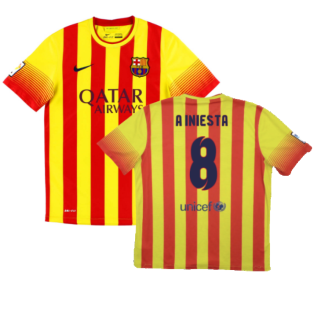 2013-2014 Barcelona Away Shirt (A INIESTA 8)