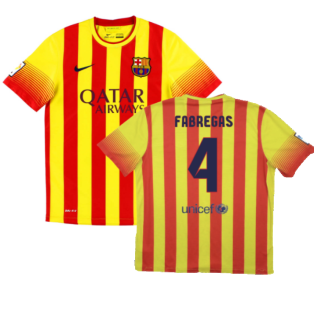 2013-2014 Barcelona Away Shirt (FABREGAS 4)