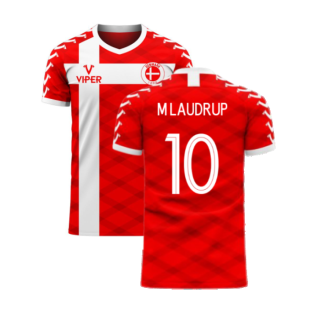 Denmark 2023-2024 Home Concept Football Kit (Viper) (M LAUDRUP 10)