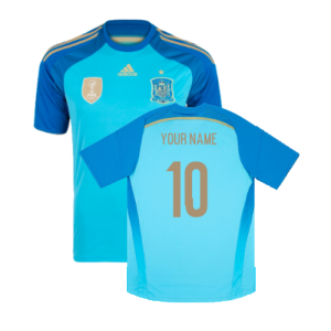 2014-2015 Spain Home Goalkeeper Shirt (Blue)